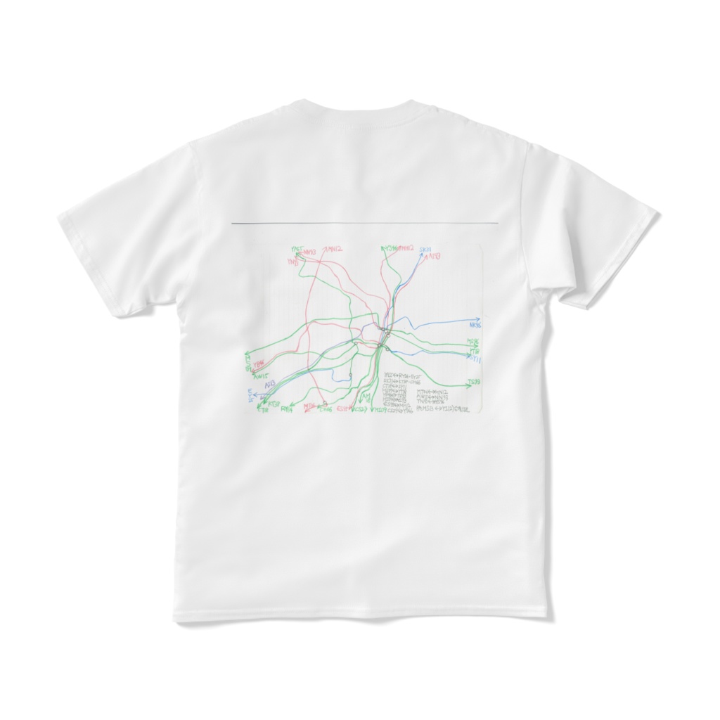 俺が勝手に妄想した、大深度地下鉄相互乗り入れネットワークTシャツw