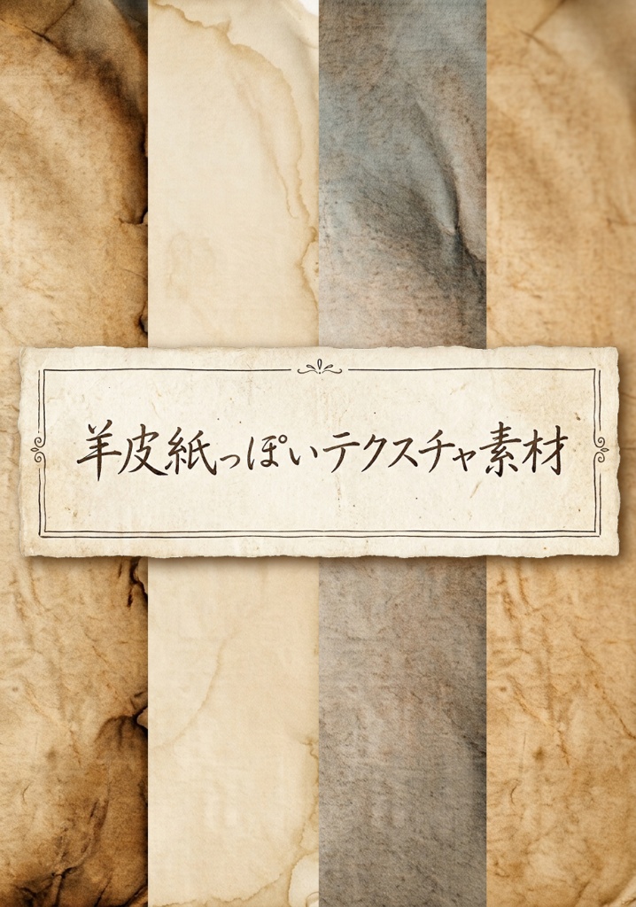 羊皮紙っぽいテクスチャ素材25種