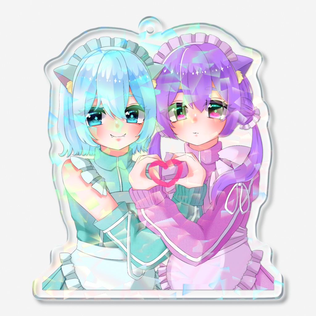 みるく ソルト ホログラムアクリルキーホルダー