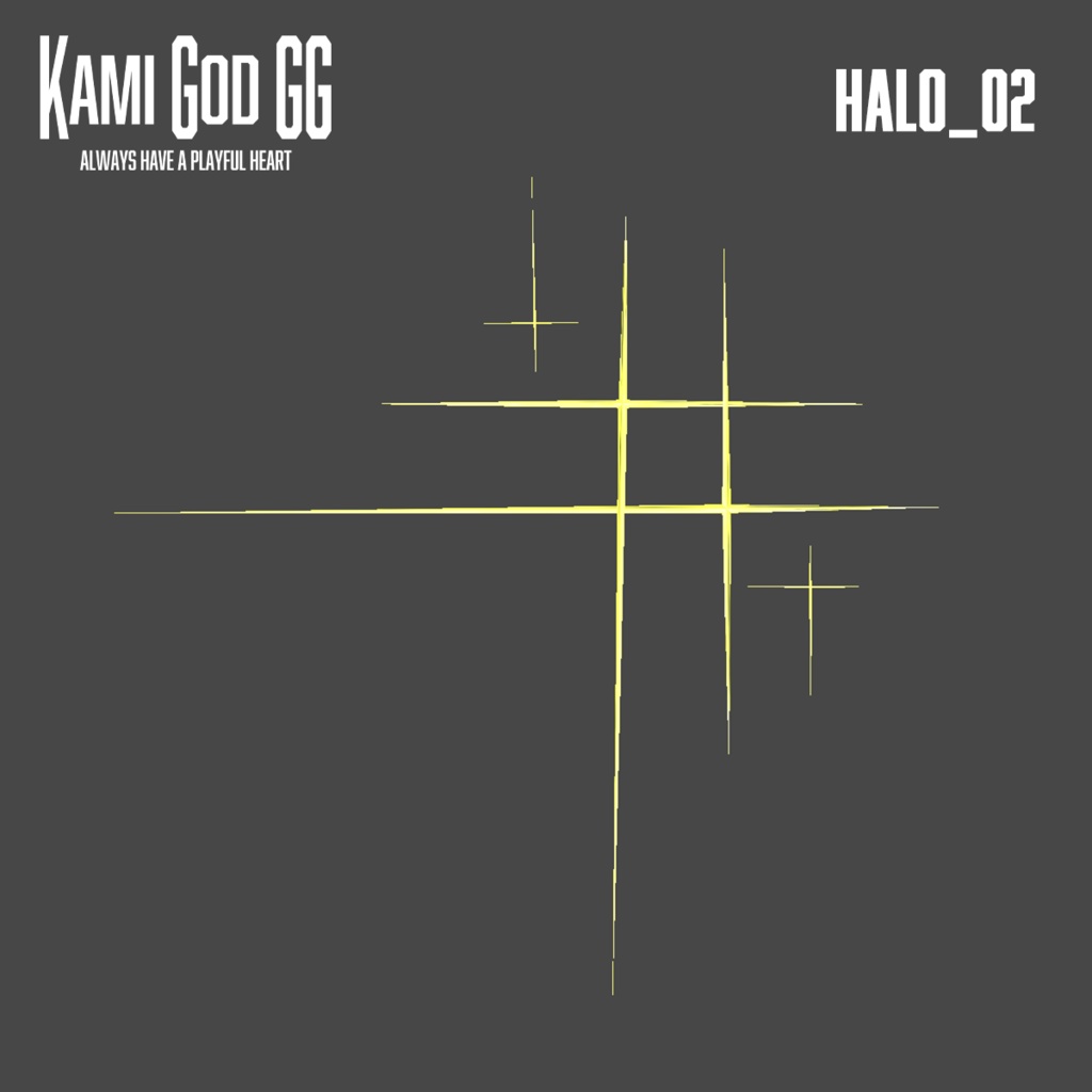 【VRChat想定】PB対応 神GODヘイロー01・02セット 天使の輪 / Angel halo