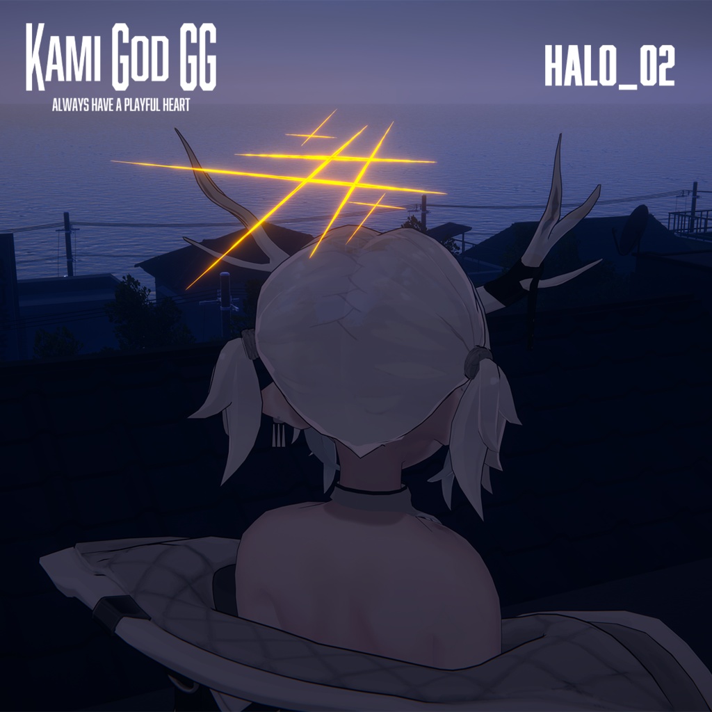【VRChat想定】PB対応 神GODヘイロー01・02セット 天使の輪 / Angel halo