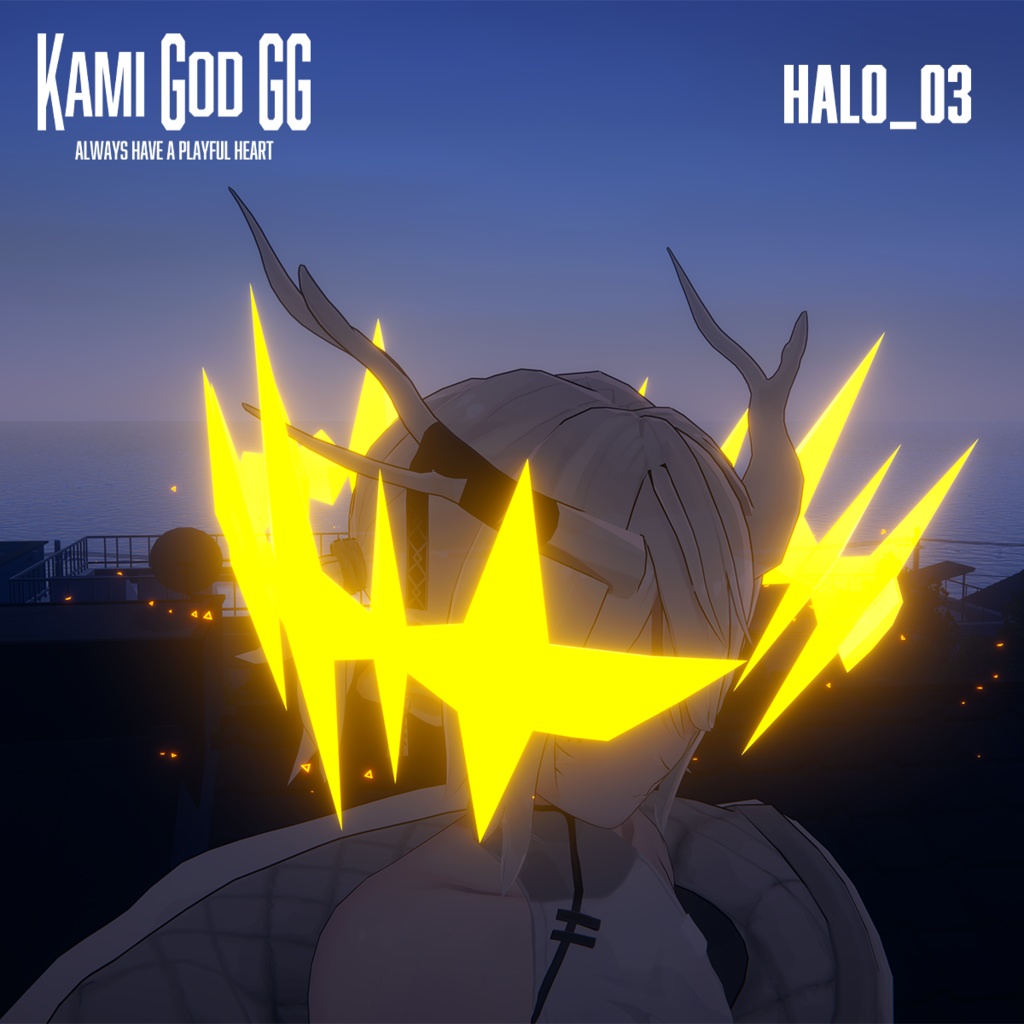 【VRChat想定】PB対応　神GODヘイロー03　天使の輪 / Angel halo