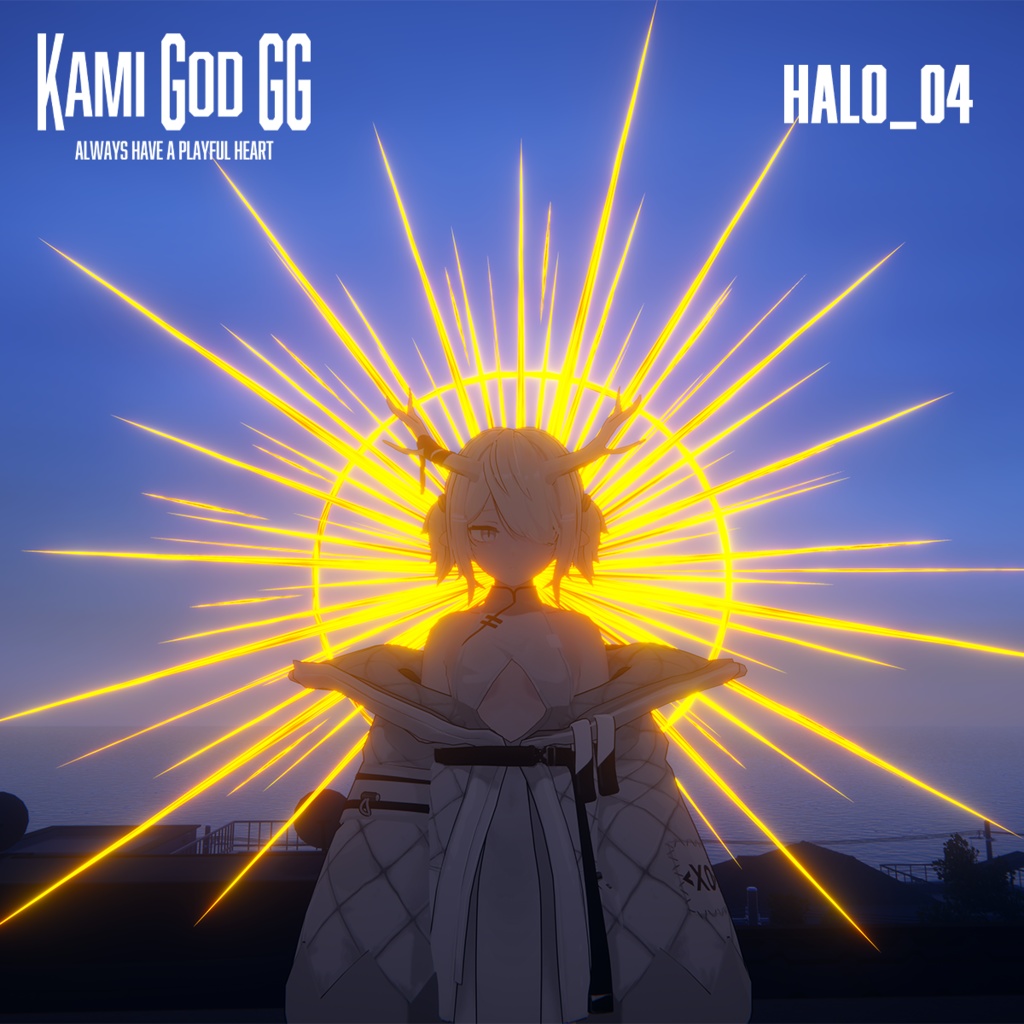 【VRChat想定】PB対応 神GODヘイロー04 天使の輪 / Angel halo