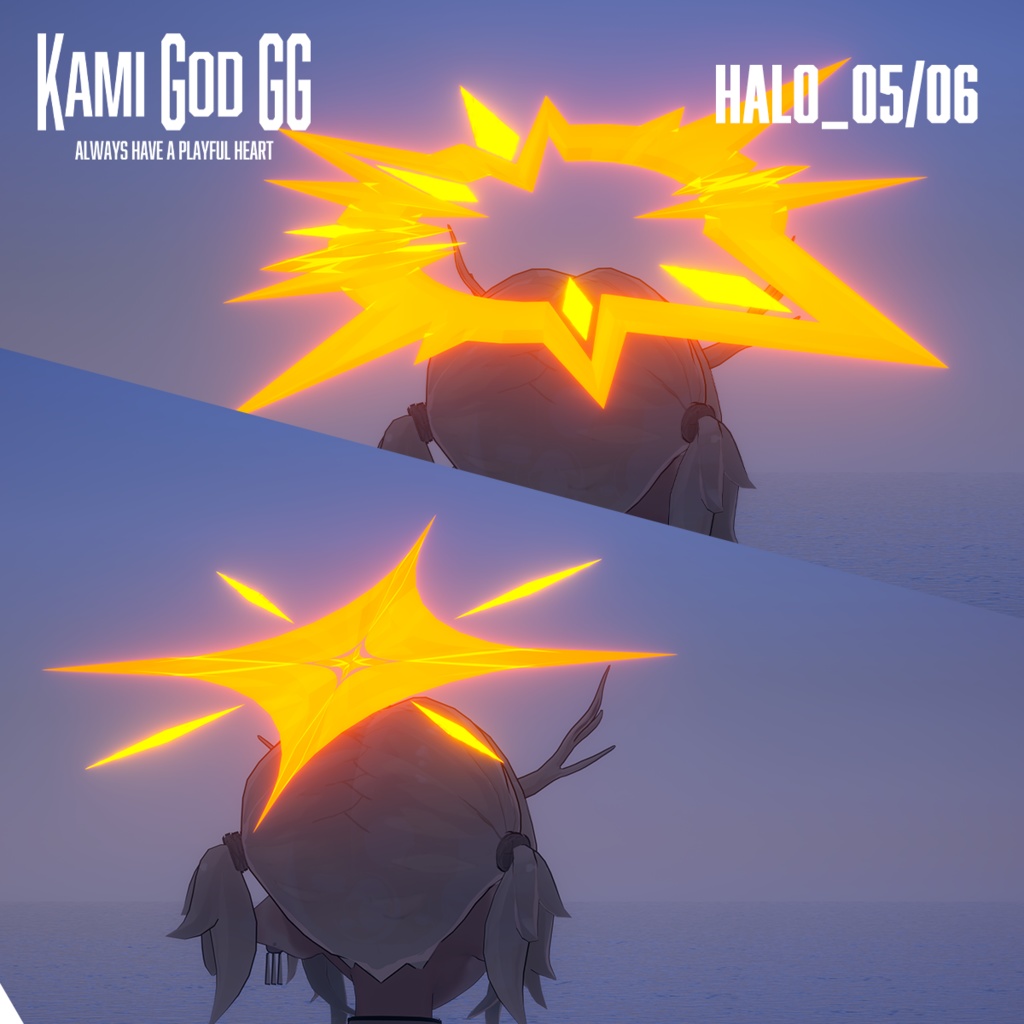 【VRChat想定】PB対応　神GODヘイロー05/06　天使の輪 / Angel halo