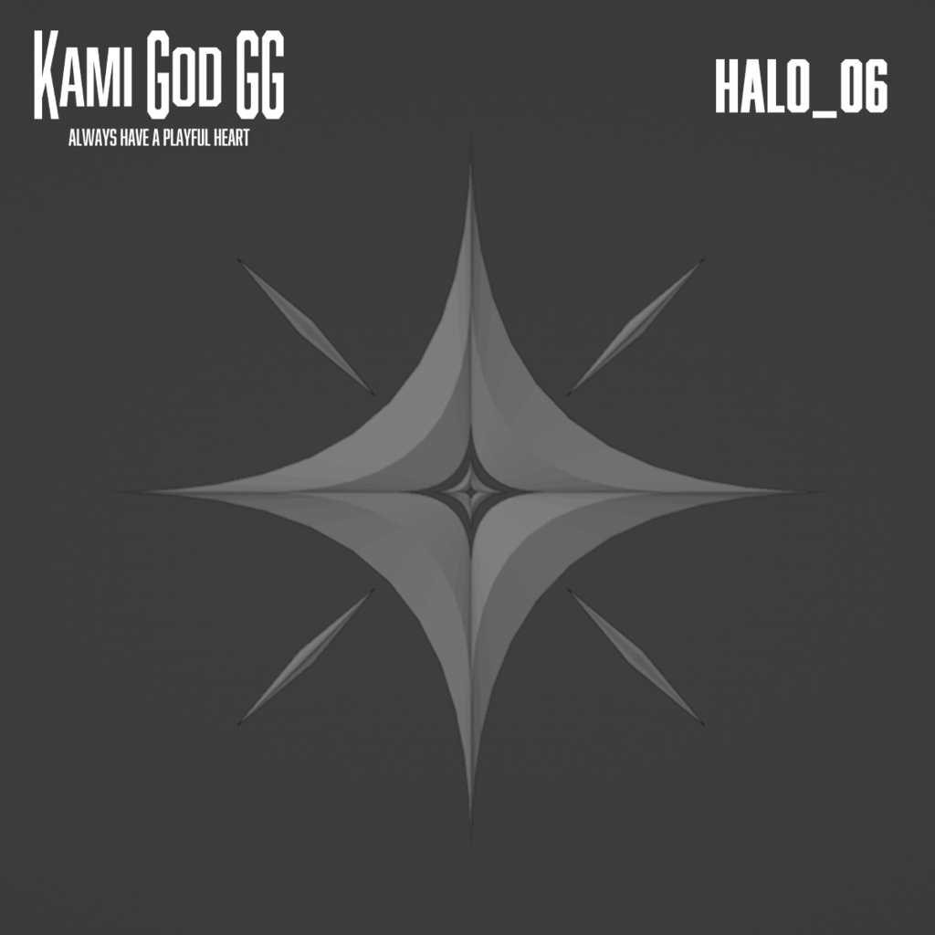 【VRChat想定】PB対応 神GODヘイロー05/06 天使の輪 / Angel halo