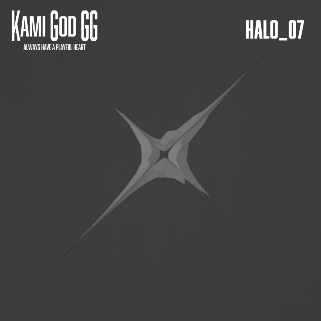 【VRChat想定】PB対応 神GODヘイロー07/08 天使の輪 / Angel halo