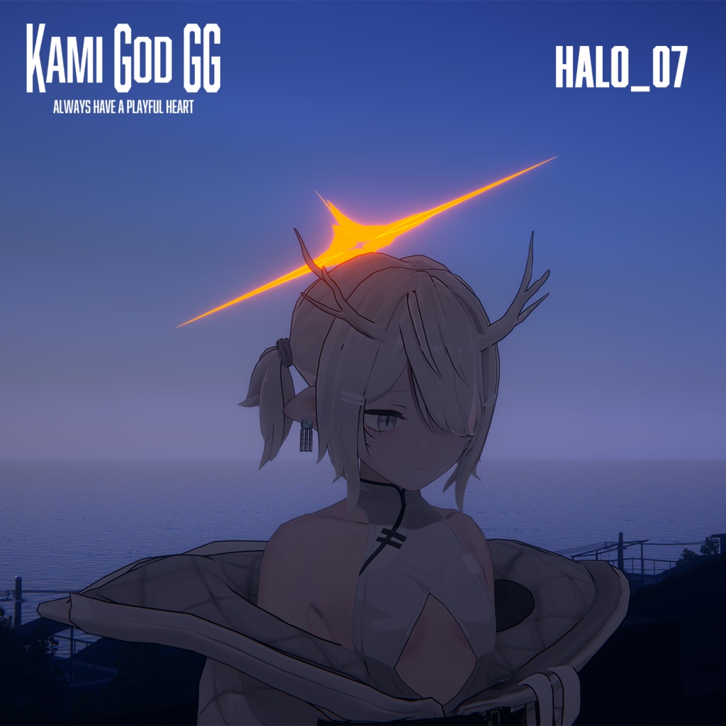 【VRChat想定】PB対応 神GODヘイロー07/08 天使の輪 / Angel halo