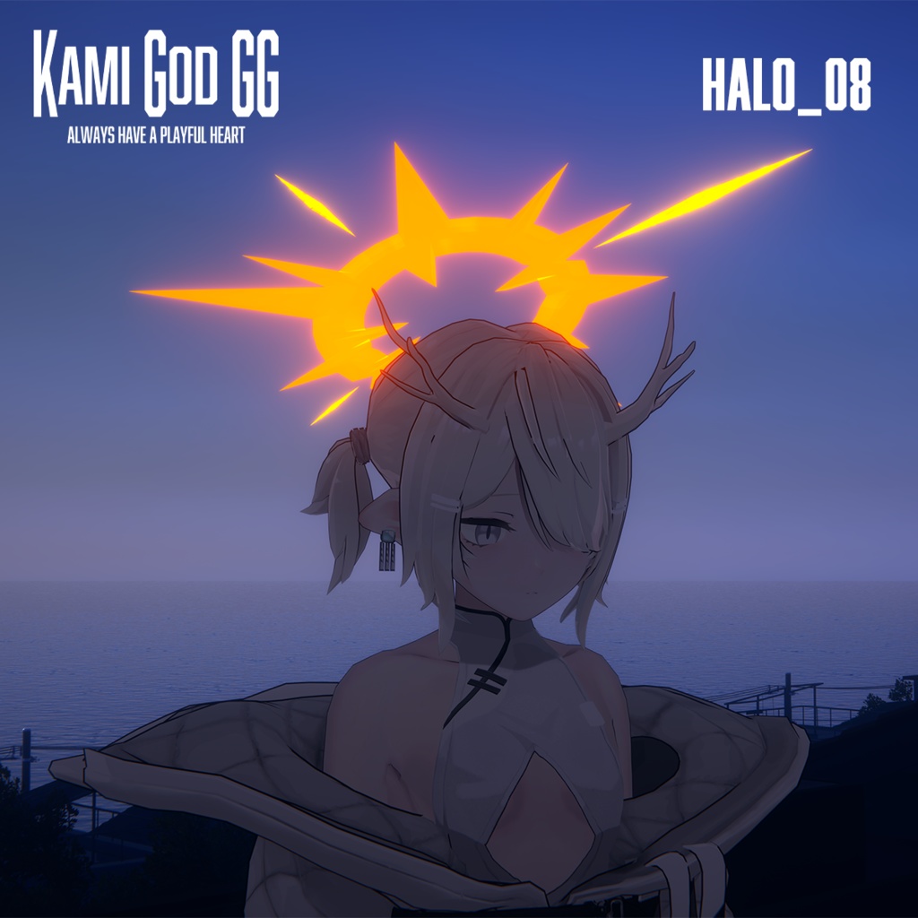 【VRChat想定】PB対応 神GODヘイロー07/08 天使の輪 / Angel halo