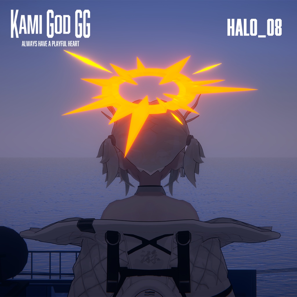 【VRChat想定】PB対応 神GODヘイロー07/08 天使の輪 / Angel halo
