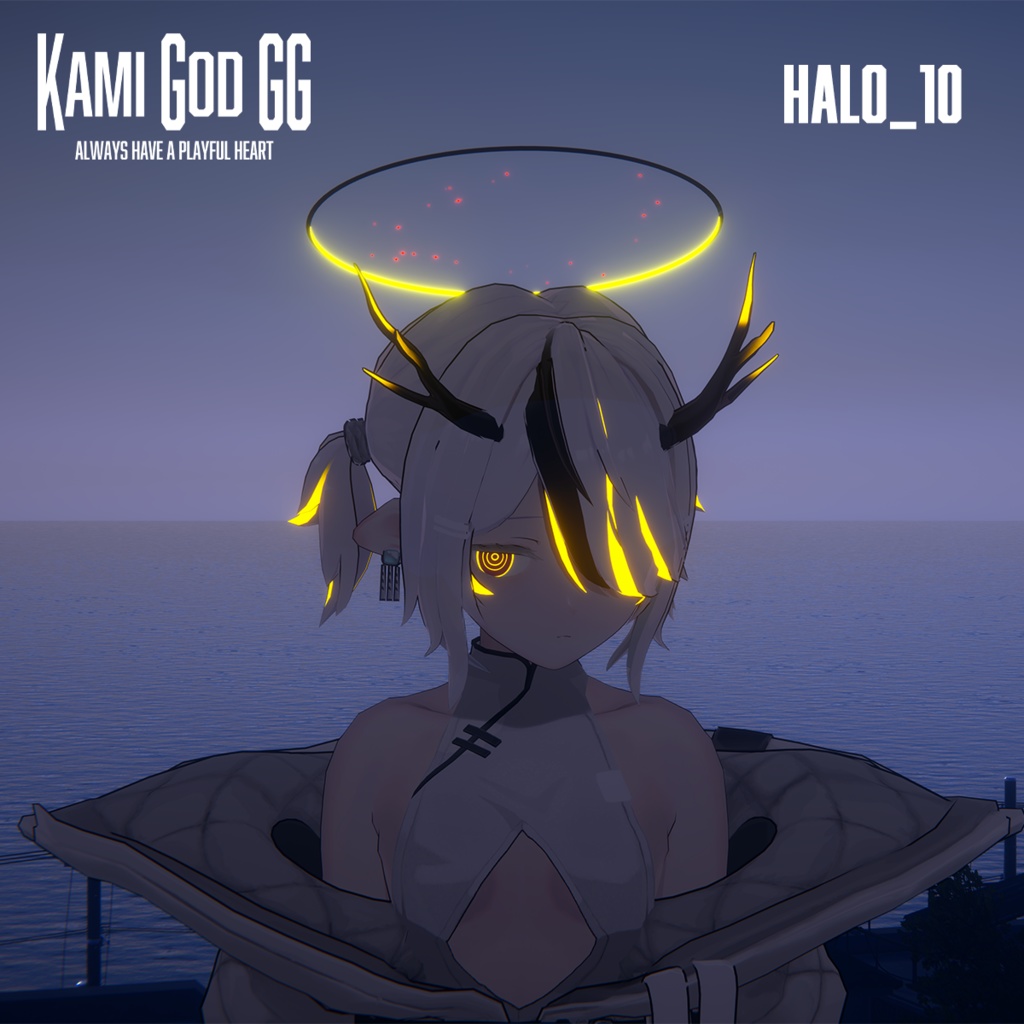 VRChat想定】PB対応 神GODヘイロー010 天使の輪 / Angel halo