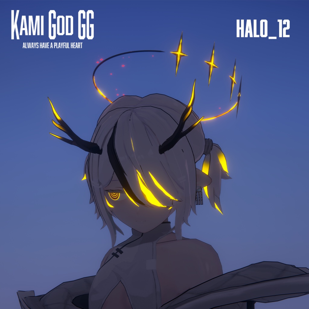 【VRChat想定】PB対応　神GODヘイロー012　天使の輪 / Angel halo