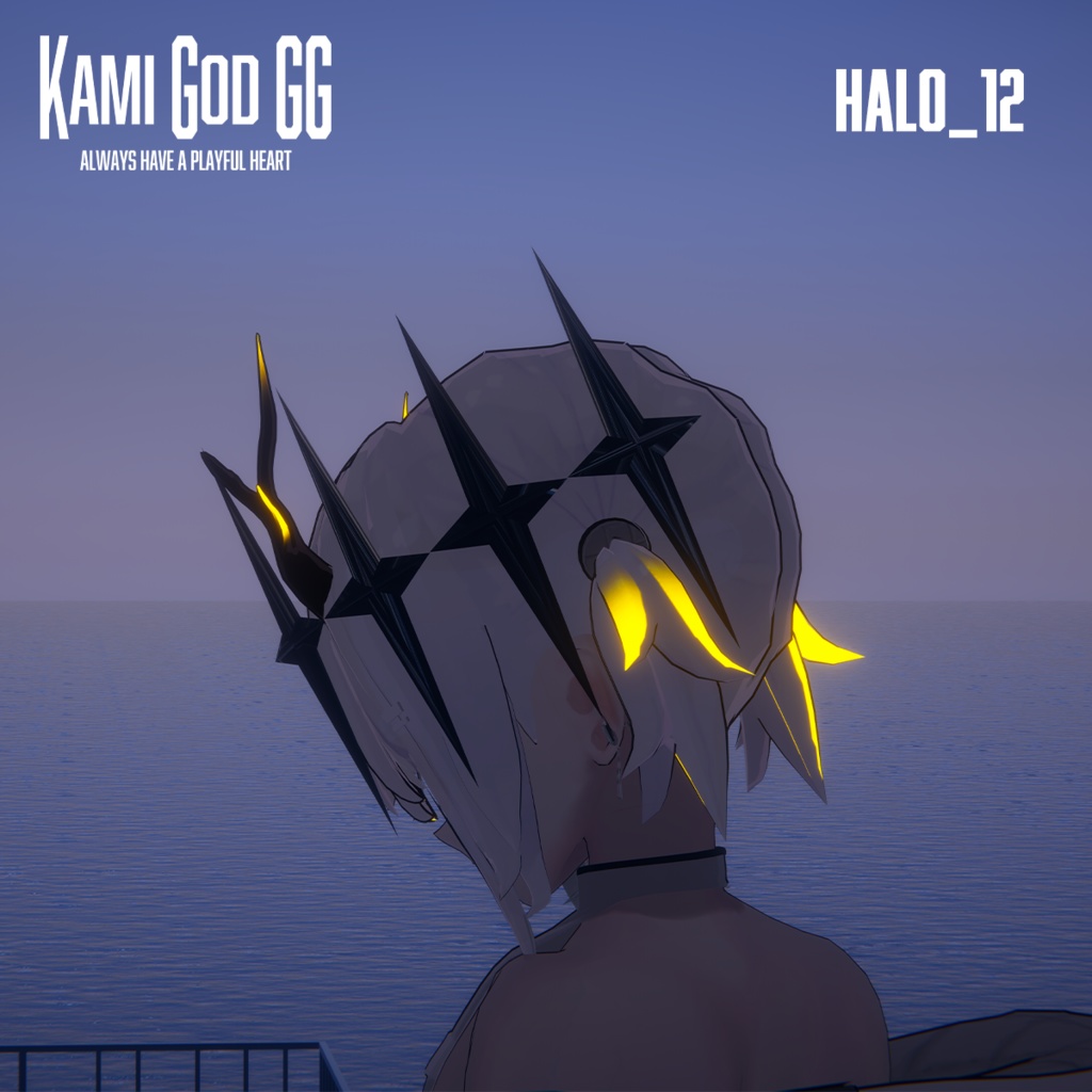 【VRChat想定】PB対応 神GODヘイロー012 天使の輪 / Angel halo