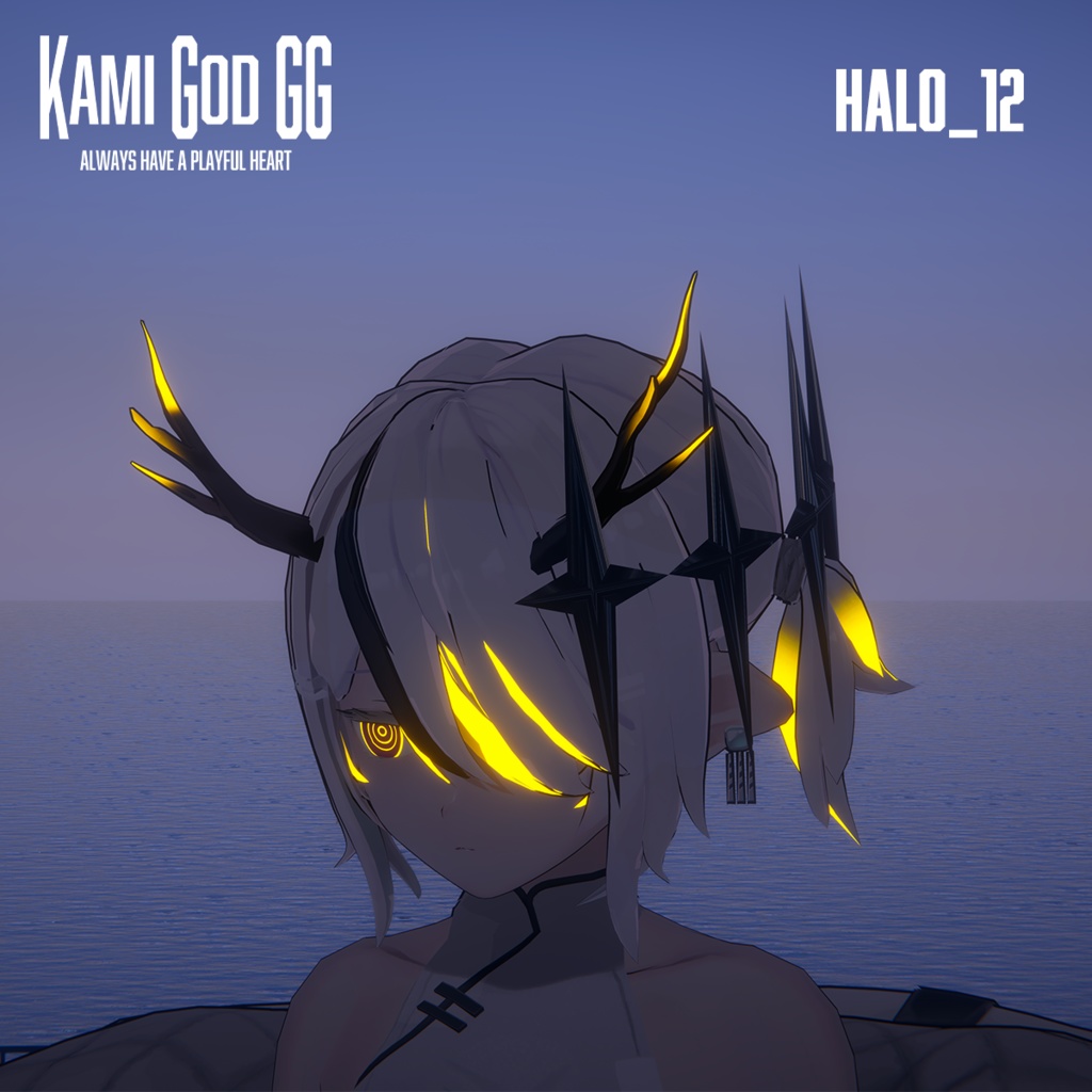【VRChat想定】PB対応 神GODヘイロー012 天使の輪 / Angel halo