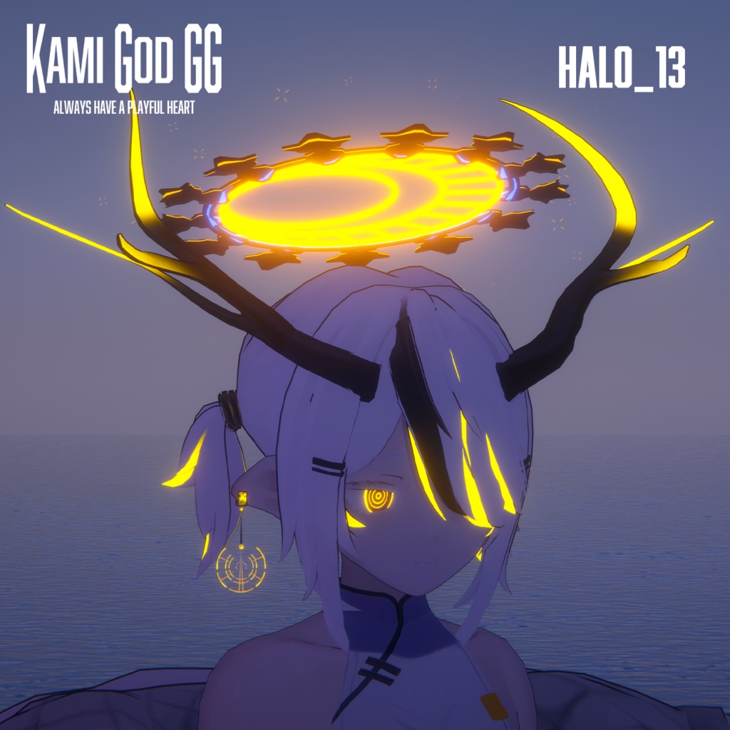 【VRChat想定】PB対応　神GODヘイロー013　天使の輪 / Angel halo