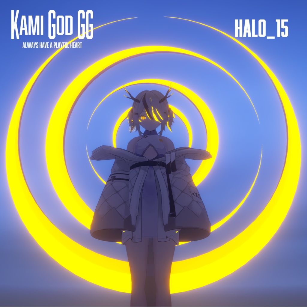 【VRChat想定】PB対応 神GODヘイロー015 天使の輪 / Angel halo