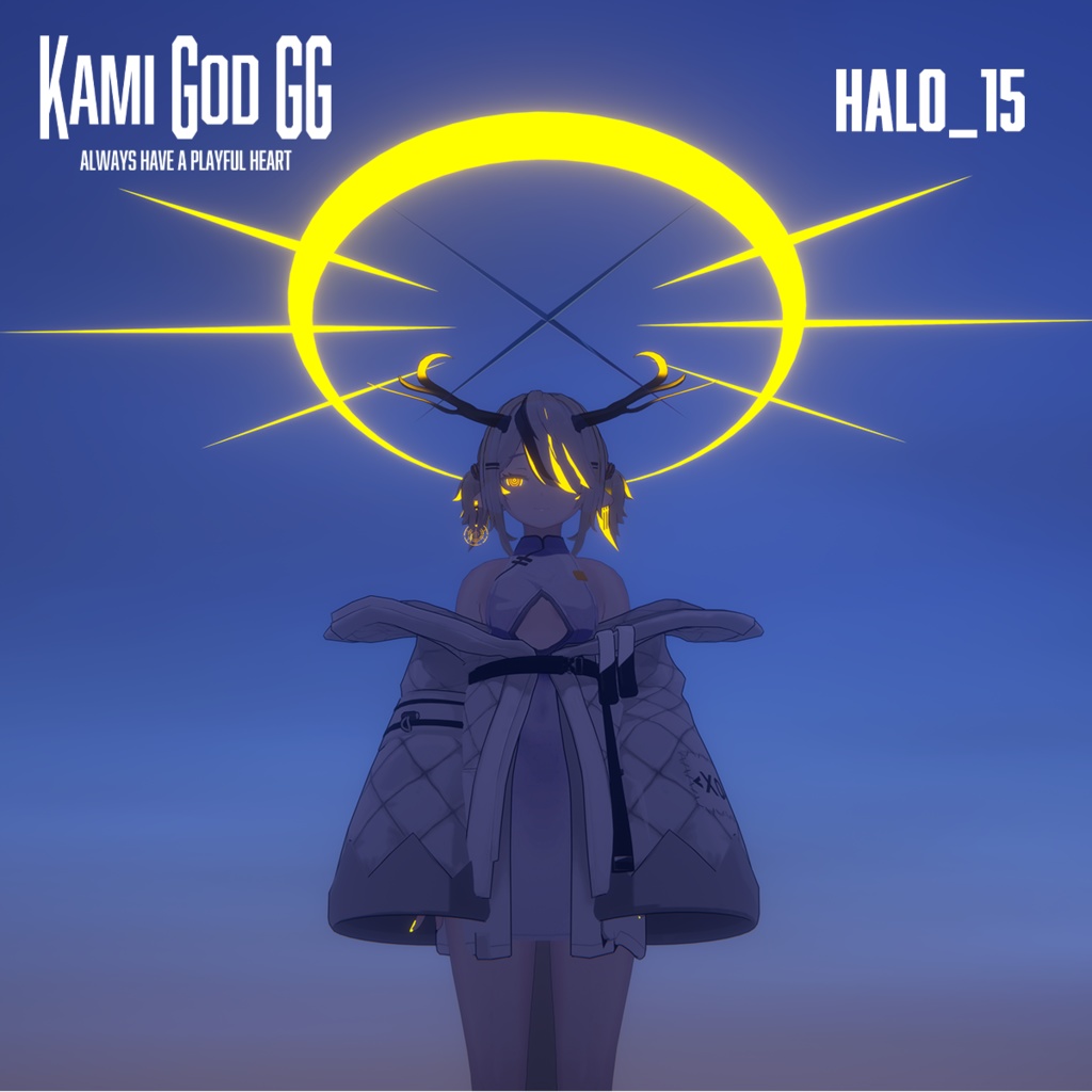 【VRChat想定】PB対応 神GODヘイロー015 天使の輪 / Angel halo