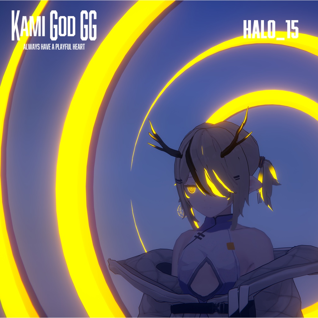【VRChat想定】PB対応 神GODヘイロー015 天使の輪 / Angel halo