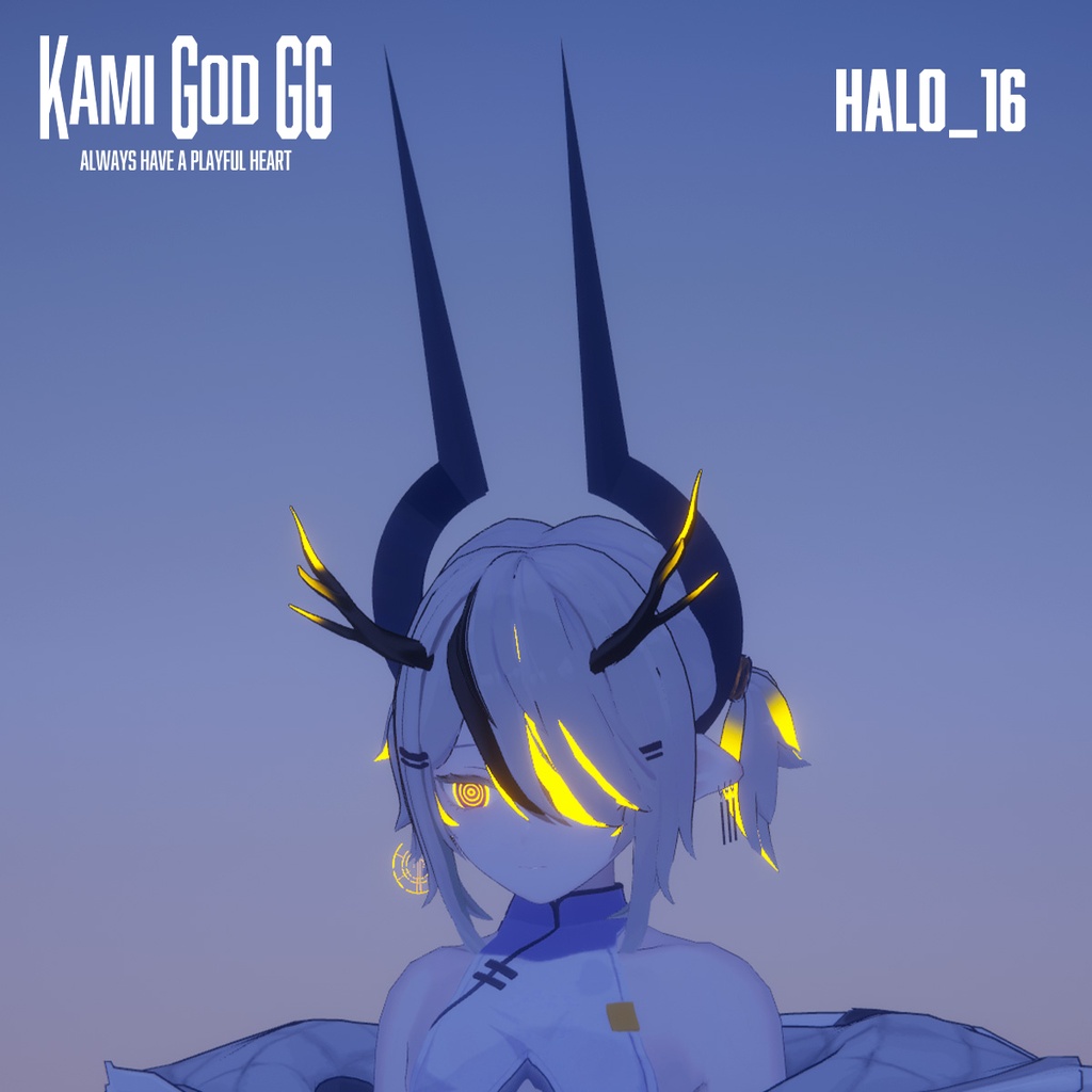 【VRChat想定】PB対応 神GODヘイロー016 天使の輪 / Angel halo