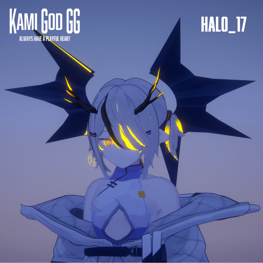 【VRChat想定】PB対応　神GODヘイロー017　天使の輪 / Angel halo