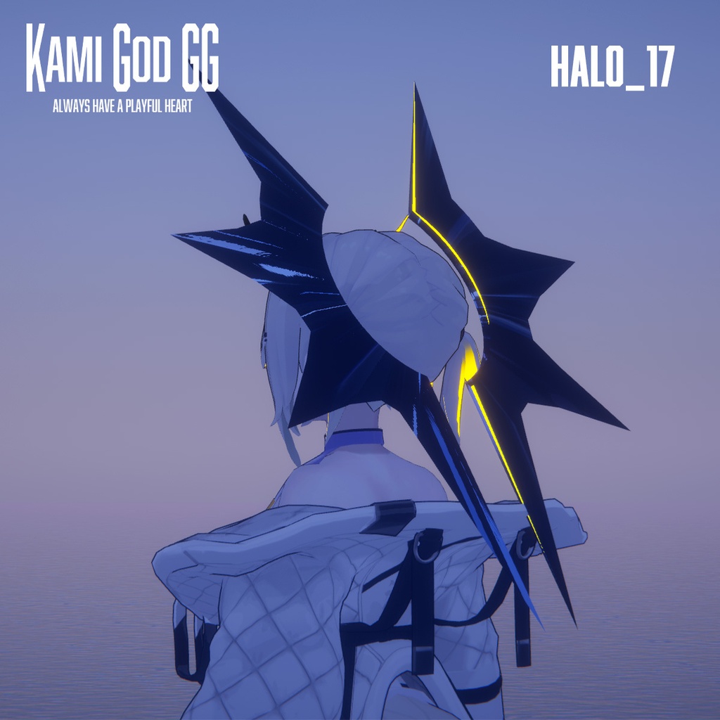 【VRChat想定】PB対応 神GODヘイロー017 天使の輪 / Angel halo