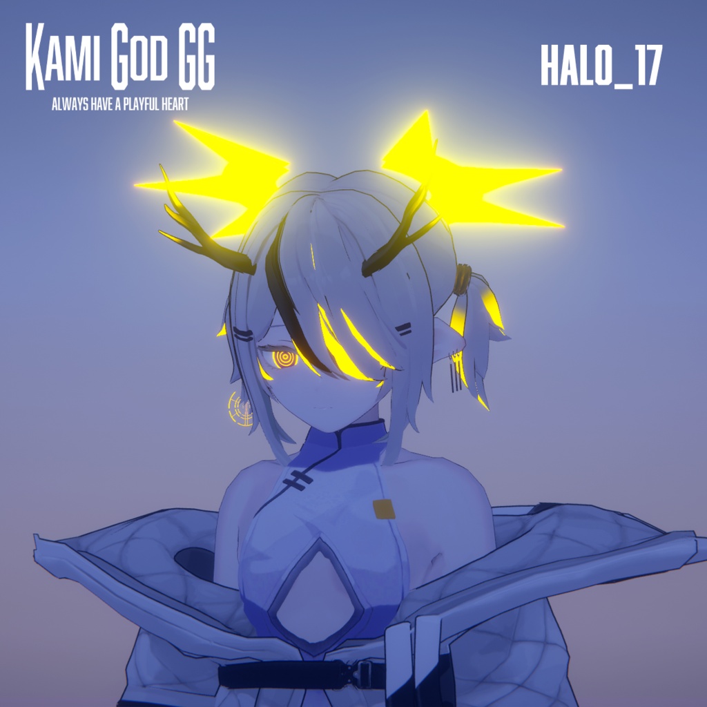 【VRChat想定】PB対応 神GODヘイロー017 天使の輪 / Angel halo