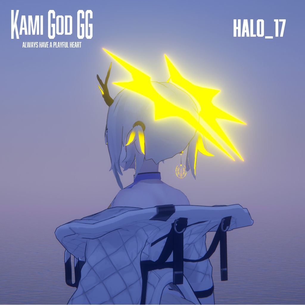 【VRChat想定】PB対応 神GODヘイロー017 天使の輪 / Angel halo