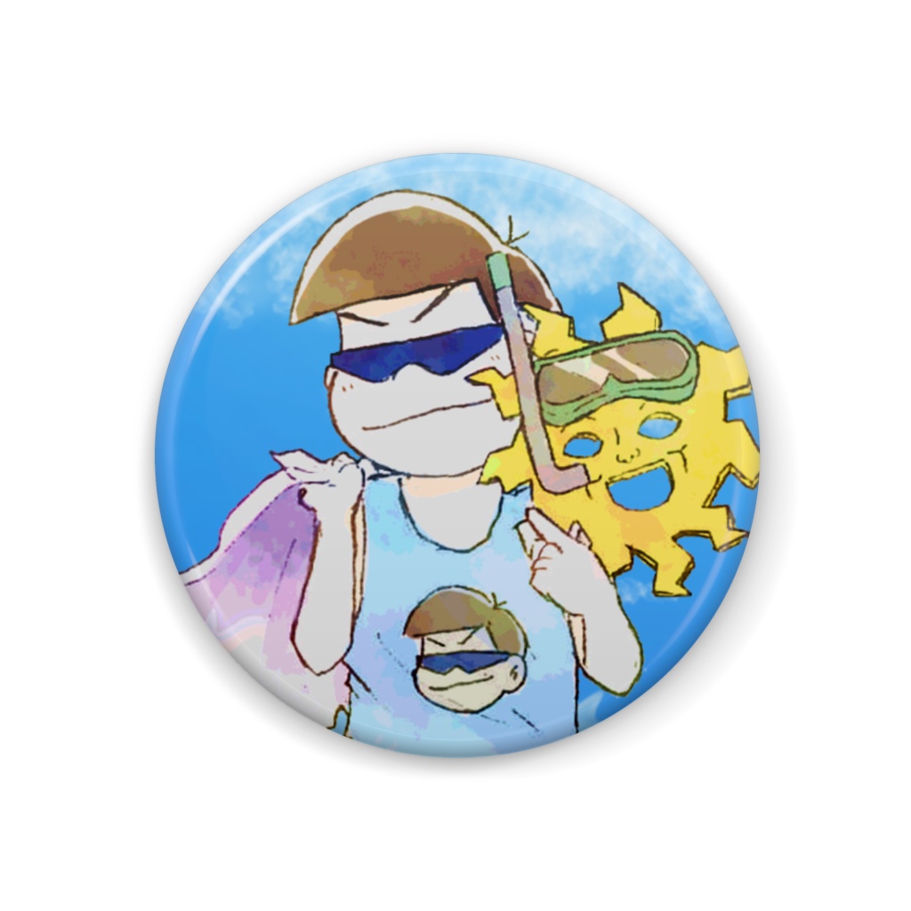 サマー缶バッジ