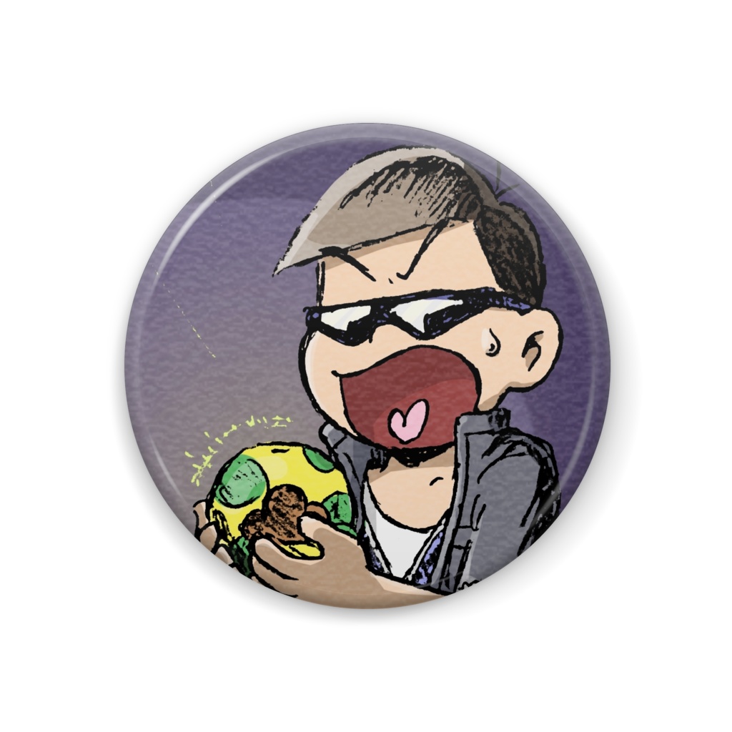 カラ松缶バッジ(ヒピポの実)