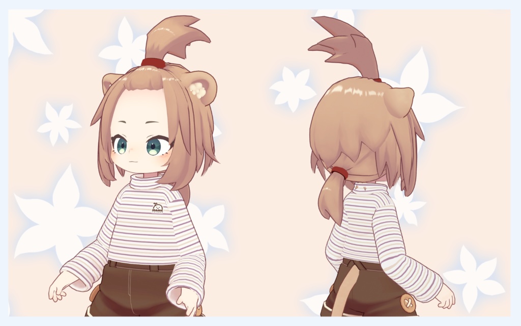 【VRChat想定】ちょんまげスタイル