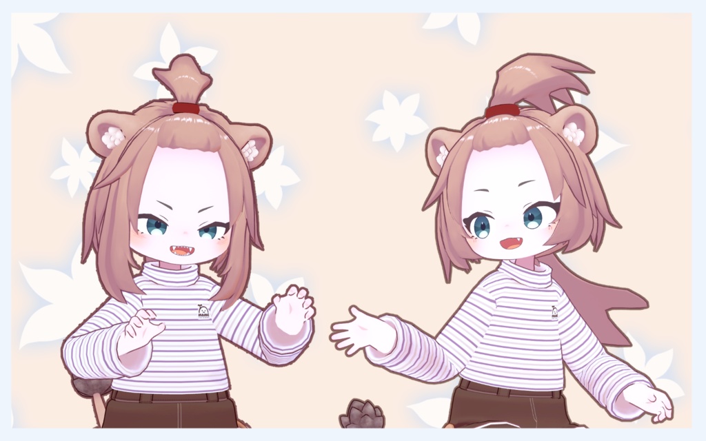 【VRChat想定】ちょんまげスタイル