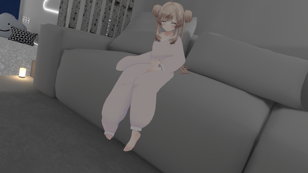 【VRChat想定】だらだら寝間着