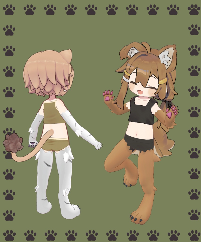 【まめふれんず対応】けものてあし