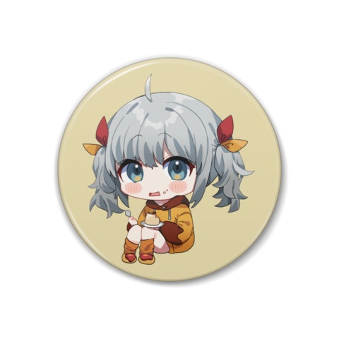 つまみぐいプリン【缶バッジ】