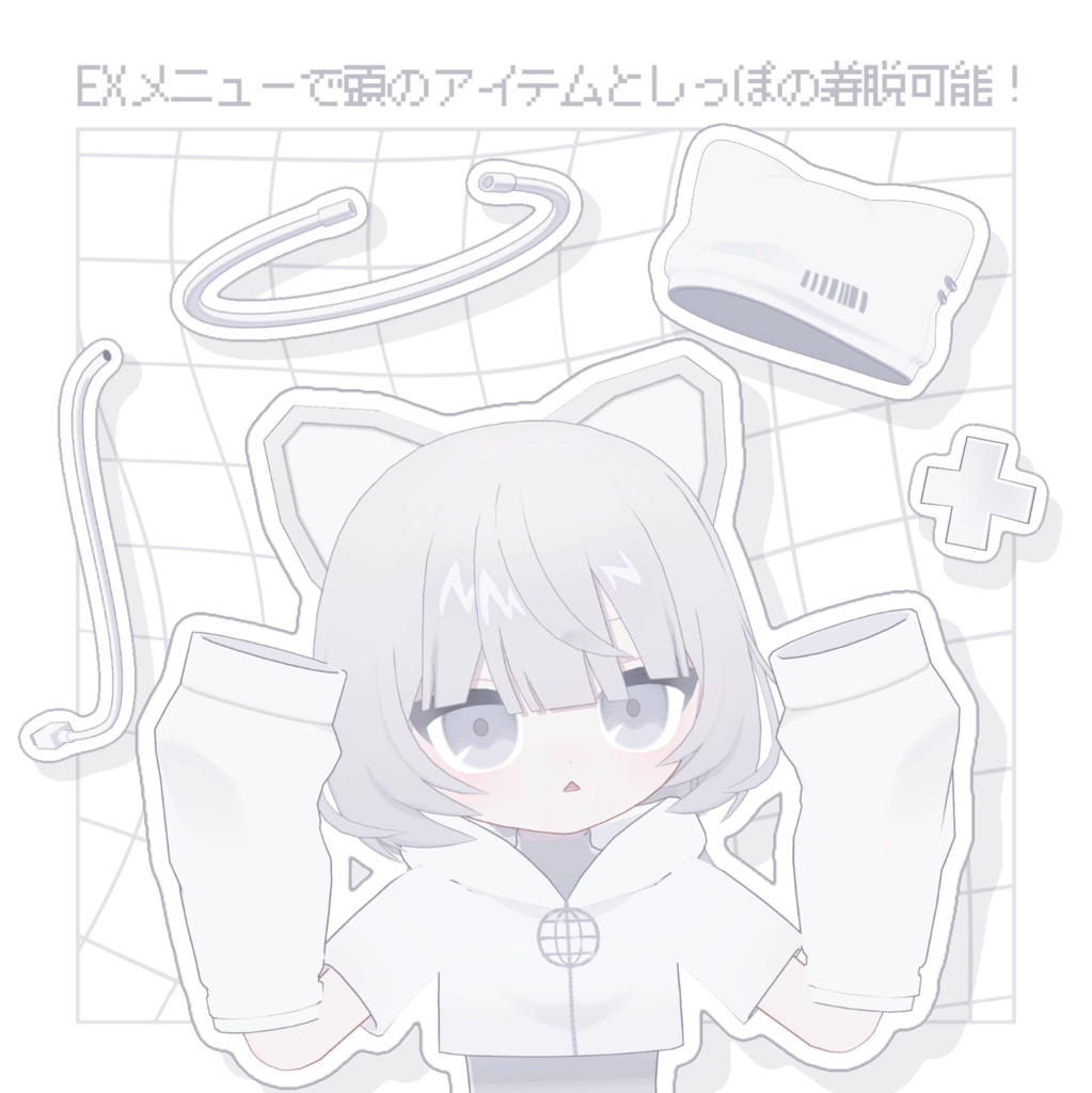 12/6~販売【VRChat】オリジナル3Dモデル「コードたん -Codetan-」