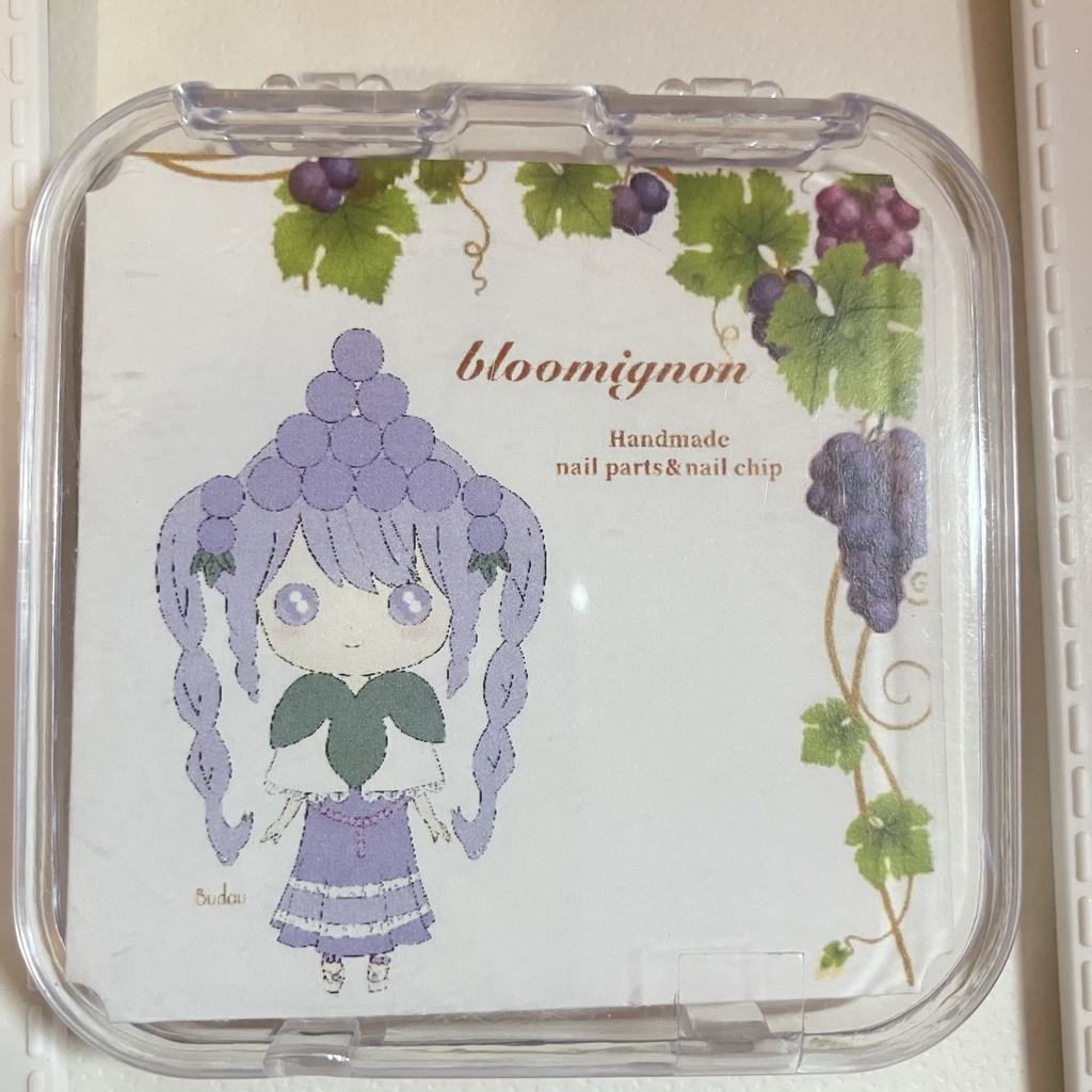 ぶどうちゃん&ぶどうねこちゃんのネイルチップฅ ˆ. ̫.ˆ ฅ
