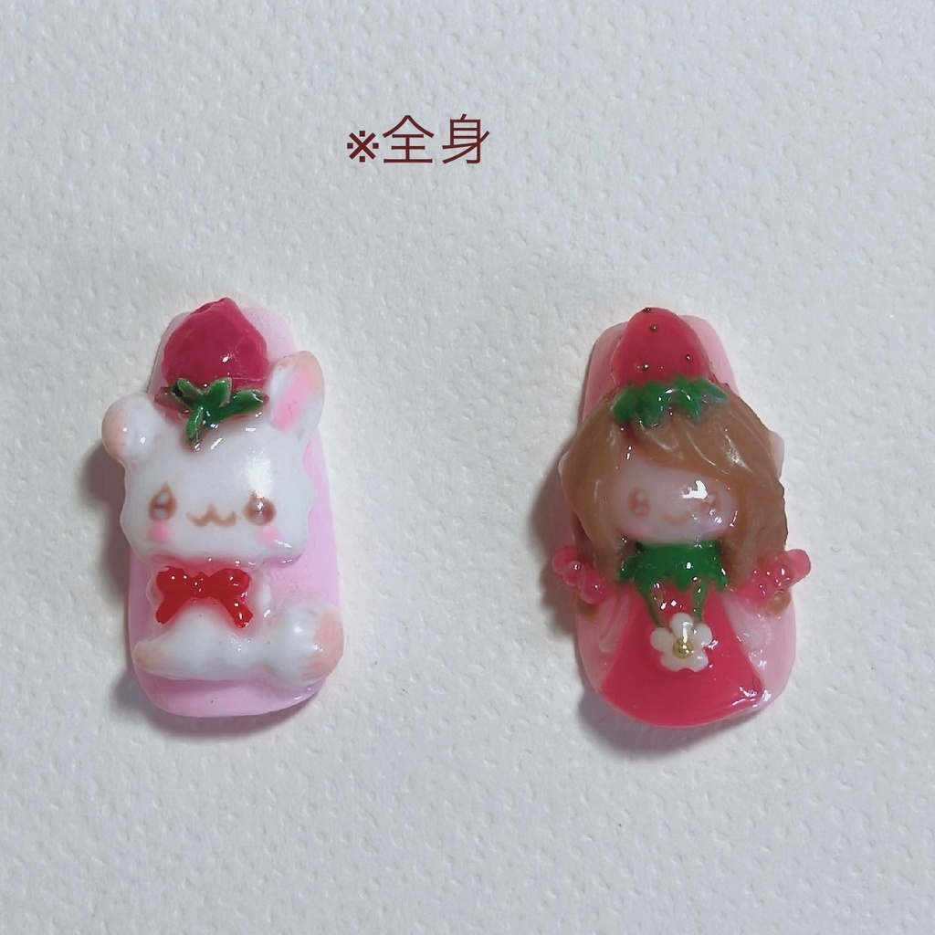 ぷっくりかわいい♡3Dネイルパーツ/フルオーダー
