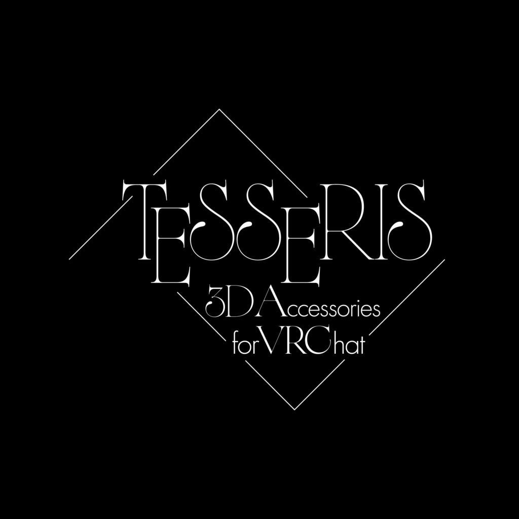 【VRChat想定】Tesseris【ピアス】