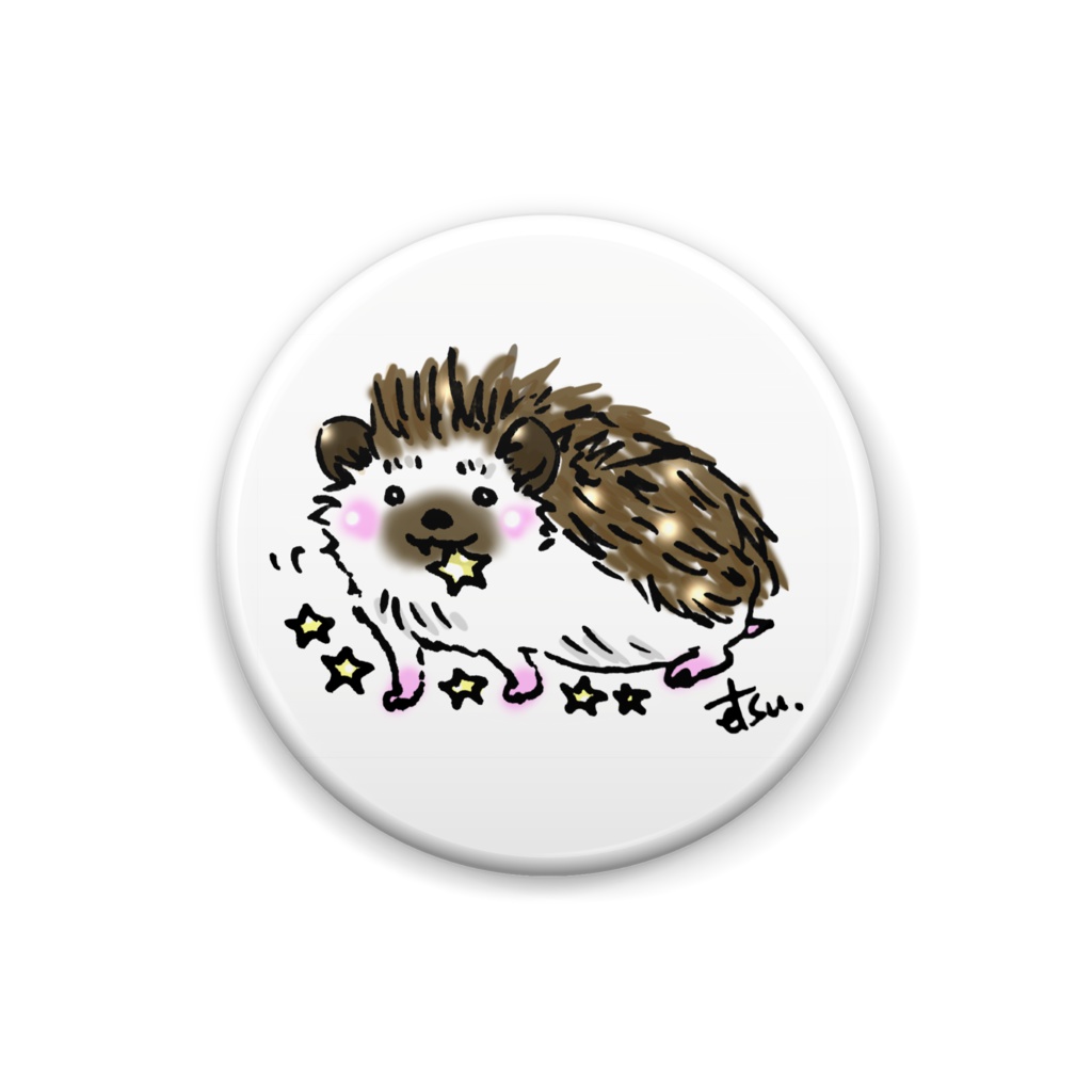 星のうにさん缶バッヂ