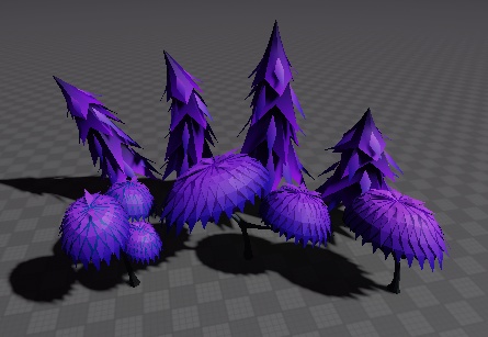 Fantasy trees (Low poly + Stylized)