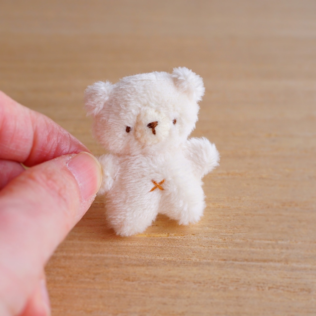 ちびクマさん(ドール・ぬいぐるみ用クマのぬいぐるみ)