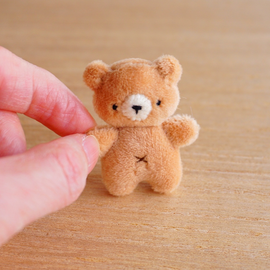 ちびクマさん(ドール・ぬいぐるみ用クマのぬいぐるみ)