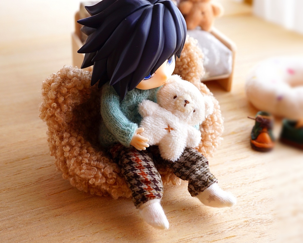 ドール・ぬいぐるみ用*クマさん型ソファー