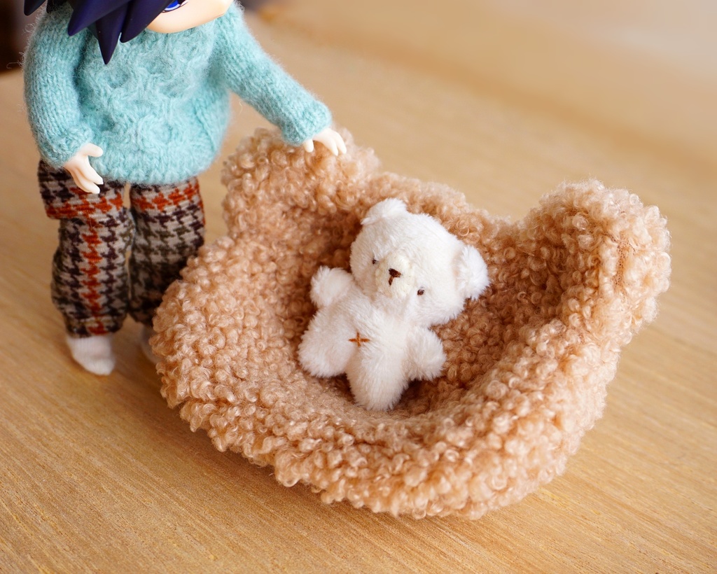 ドール・ぬいぐるみ用*クマさん型ソファー