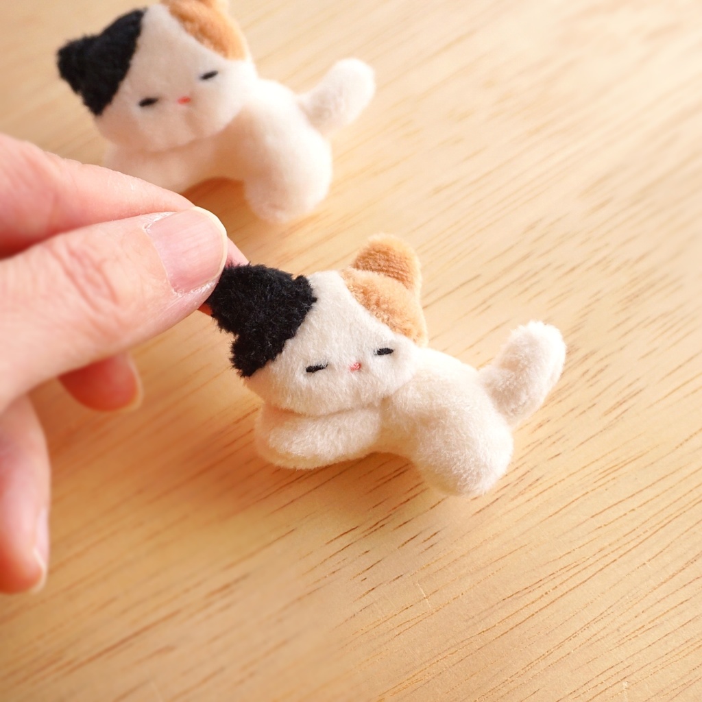 ちびネコさん(ミケ)*ドール用ぬいぐるみ