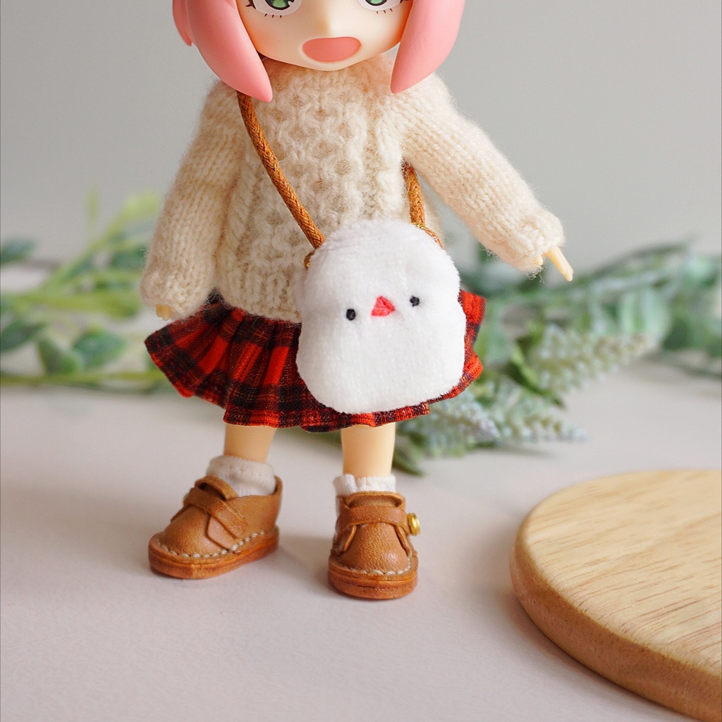 ドール用・ぬいぐるみ用*ヒヨコ&文鳥ポシェット