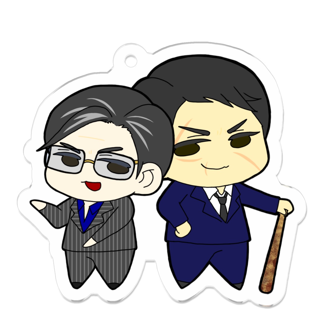 デフォルメ 💐&🦁 アクリルキーホルダー