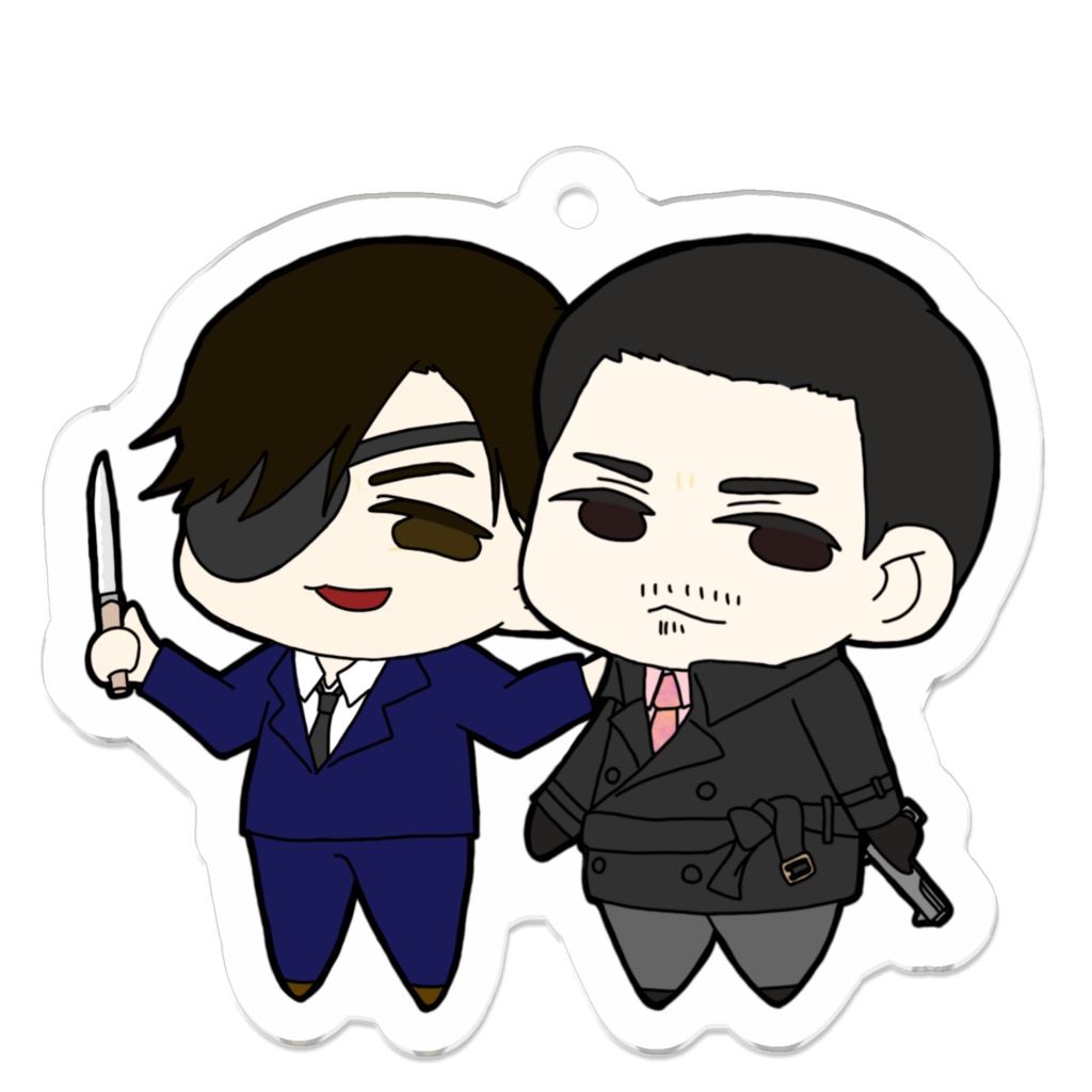 デフォルメ 西3&⚙️ アクリルキーホルダー