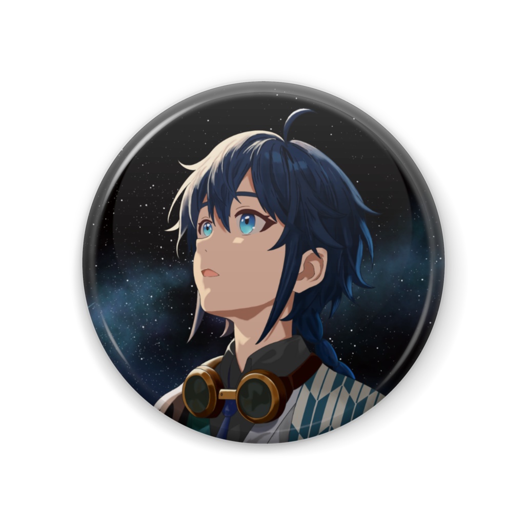 星海あめ 2周年記念 缶バッジ(イラストA)