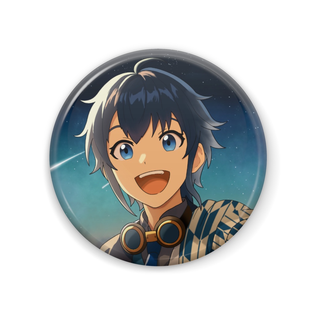 星海あめ 2周年記念 缶バッジ(イラストB)