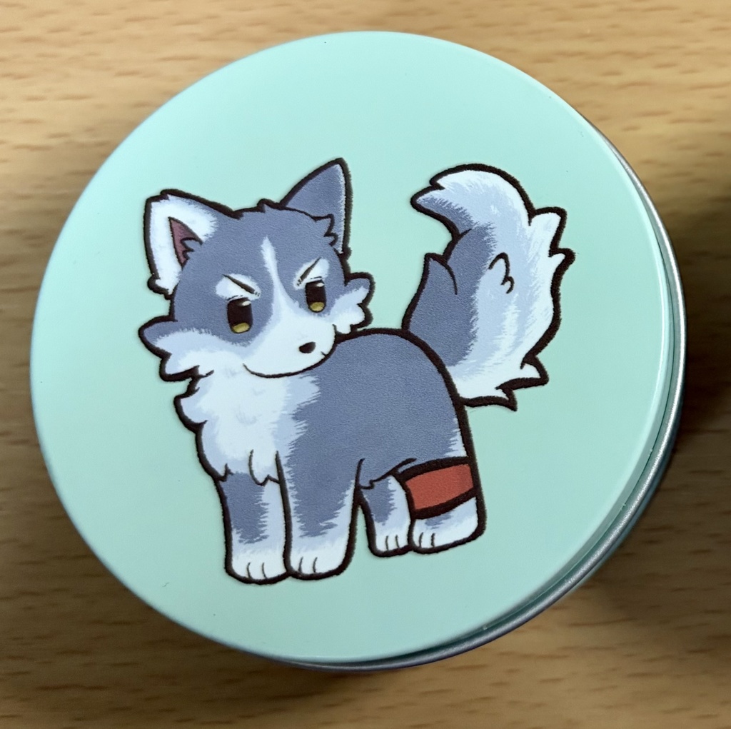 【単品】わんわんラウンド缶　三井ver.